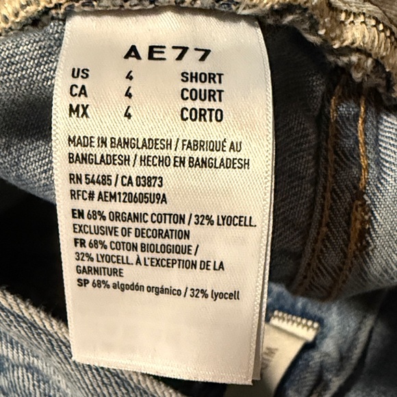 AE 77 Wide-Leg Blue Jeans - Picture 6 of 6
